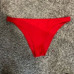 Aerie swim bottoms - never worn. Red size medium; low rise. New with tags